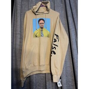 The Office Dwight Schrute False Hoodie Sweatshirt Adult‎ XL Sand Color